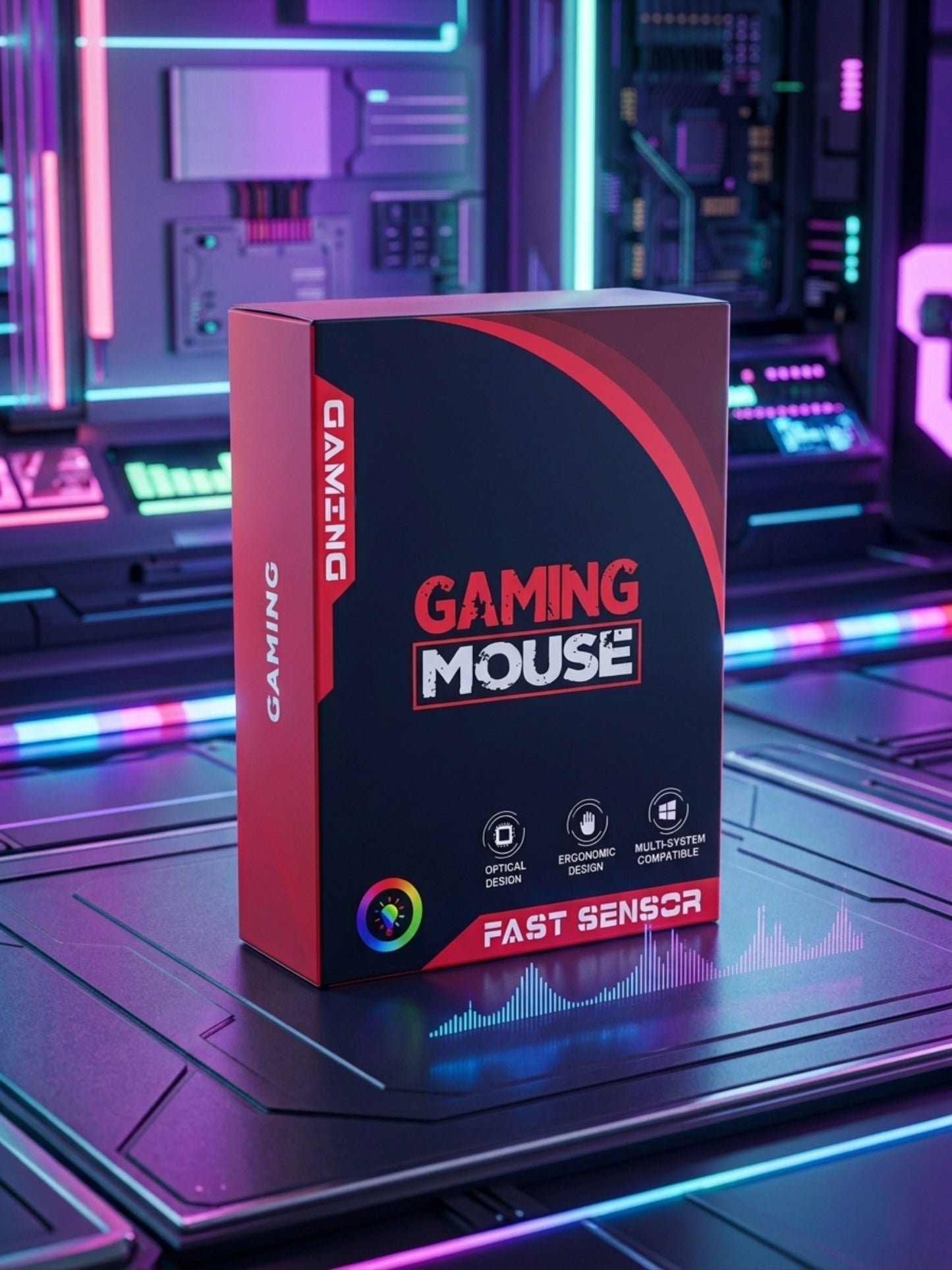 Wirless Gaiming mouse-RGB-3200DPI-2.4GHz USB Dongle-Budget Friendly