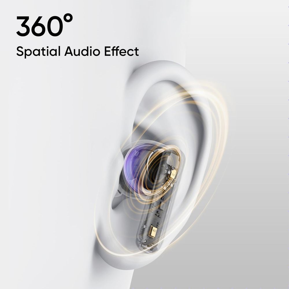 Realme Buds T310: 46dB Hybrid ANC & 360°Spatial Audio - Ultimate Silence, Crystal Clear Calls