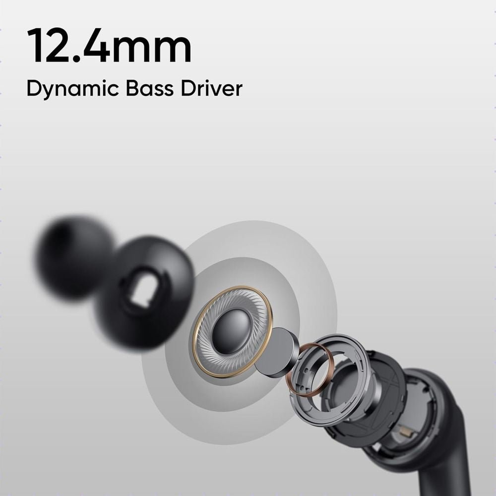 Realme Buds T310: 46dB Hybrid ANC & 360°Spatial Audio - Ultimate Silence, Crystal Clear Calls