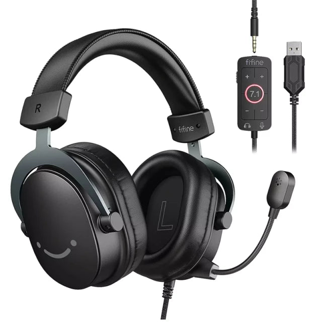FIFINE H9 AmpliGame USB Gaming Headset – 7.1 Surround Sound