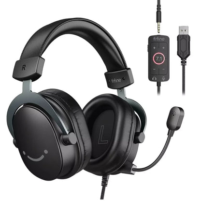 FIFINE H9 AmpliGame USB Gaming Headset – 7.1 Surround Sound