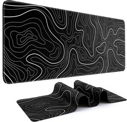 Pro-Grade Mouse Pad XXL Geographic Map Lines Topographic Design
