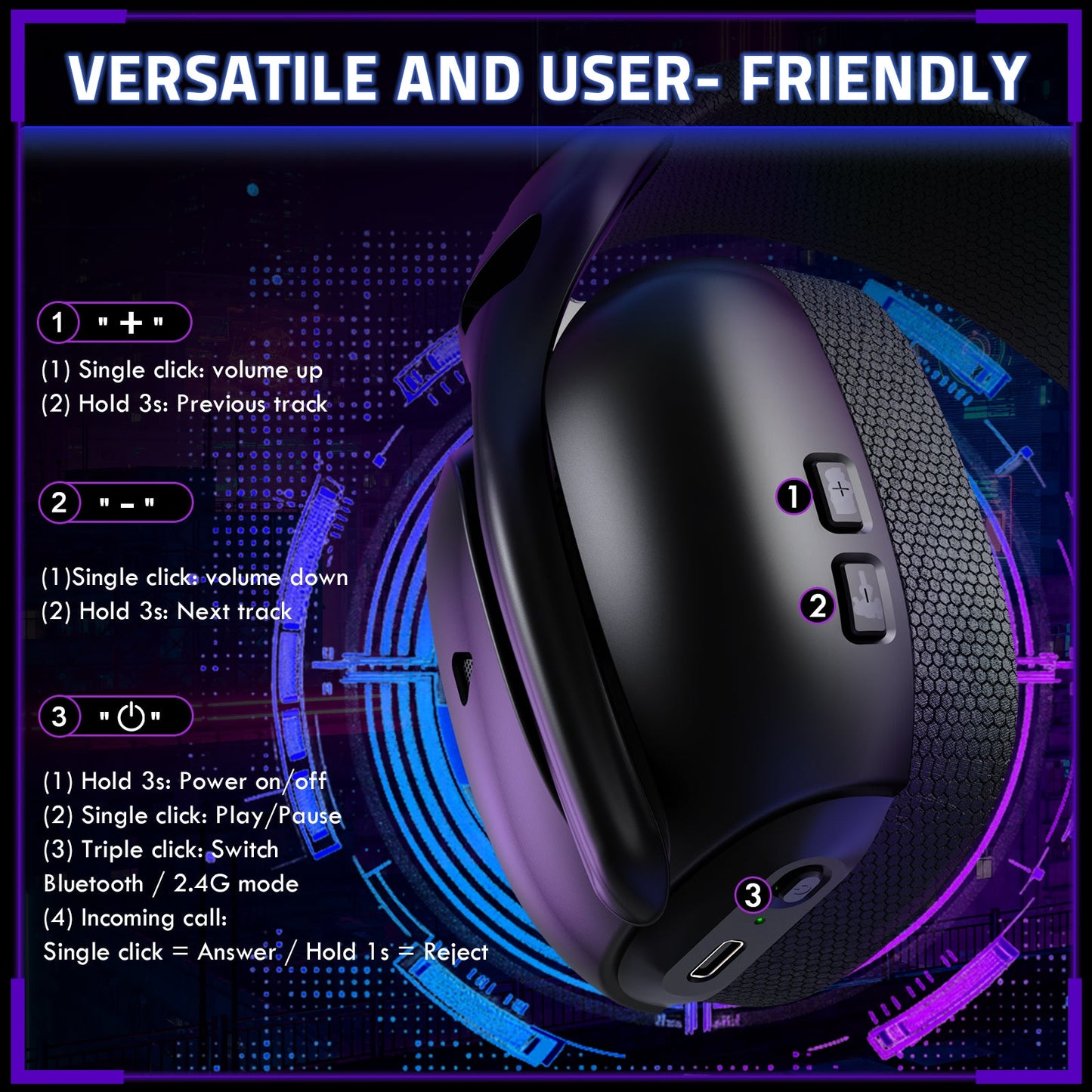 ATTACK SHARK L80PRO Wireless Gaming Headset